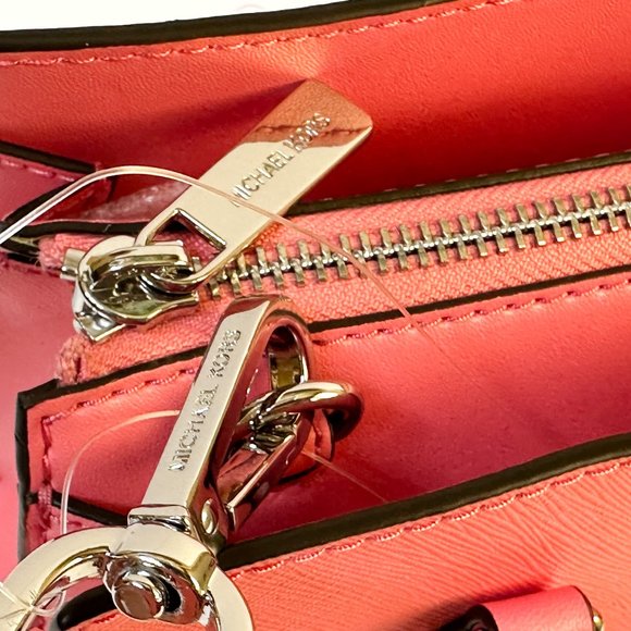 Michael Kors Sheila Small MINI Satchel Shoulder Crossbody Bag Tea Rose - Picture 15 of 15